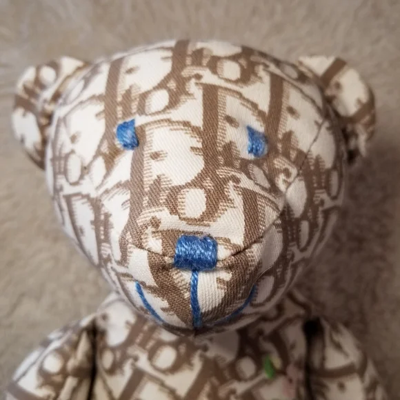 DIOR DIORISSIMO PRINT EMBROIDERED TEDDY BEAR - Picture 9 of 17